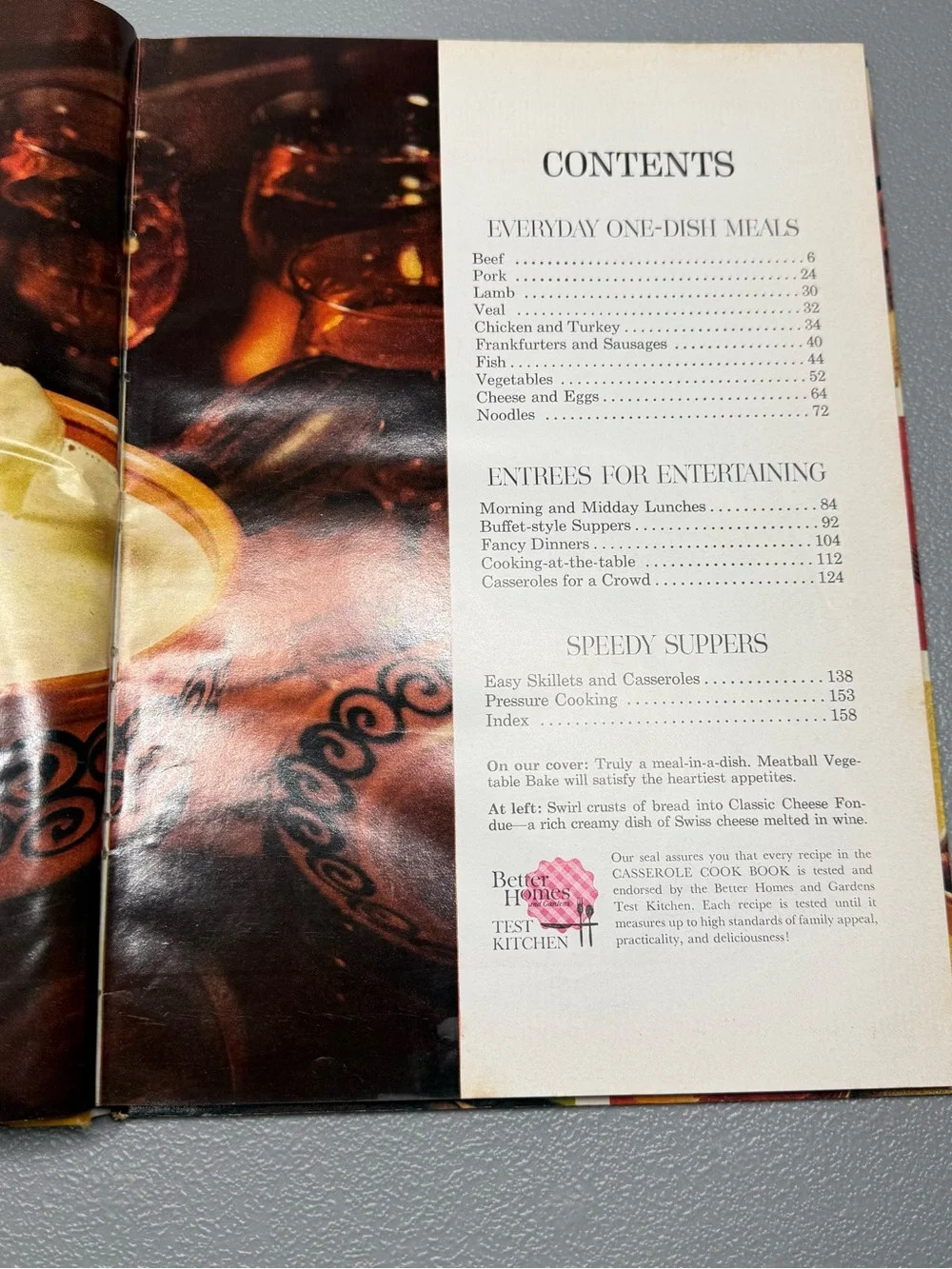 Better Homes and Gardens Casserole Cook Book - Yellow Cover